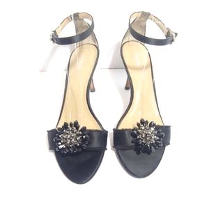 Coach Rosa beaded satin heel sandals